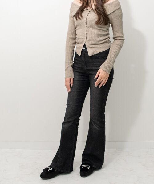 Bridget Birkin / ブリジットバーキン フラットシューズ | 【BRIDGET BIRKIN】キラキラリボンムートンシューズ | 詳細9