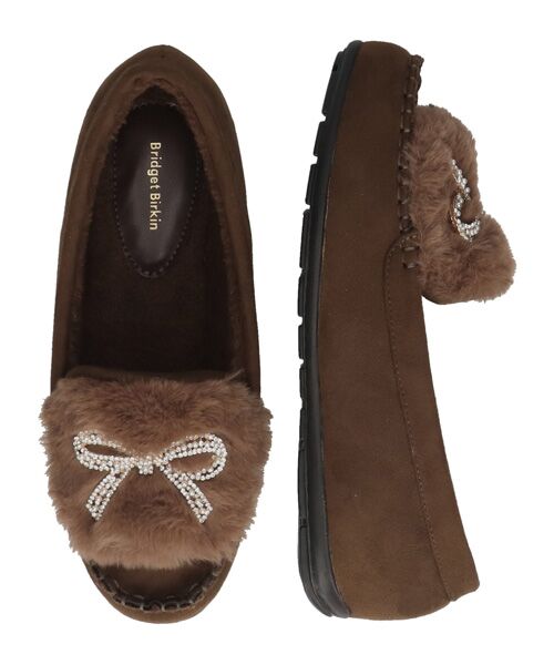 Bridget Birkin / ブリジットバーキン フラットシューズ | 【BRIDGET BIRKIN】キラキラリボンムートンシューズ | 詳細25