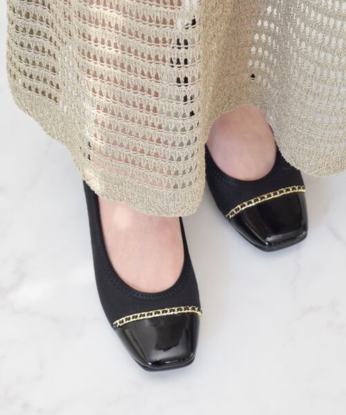 Bridget Birkin / ブリジットバーキン パンプス | 【BRIDGET BIRKIN WALK】チェーンモチーフウォーキングパンプス | 詳細11