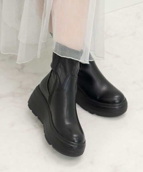 Bridget Birkin/ブリジットバーキン 【BRIDGET BIRKIN】厚底ショートブーツ ブラック 39 Bridget Birkin/ブリジットバーキン 【BRIDGET BIRKIN】厚底ショートブーツ ブラック 39