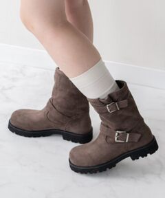 Bridget Birkin / ブリジットバーキン ブーツ（ショート丈） | 【BRIDGET BIRKIN】オブリークトウエンジニアブーツ