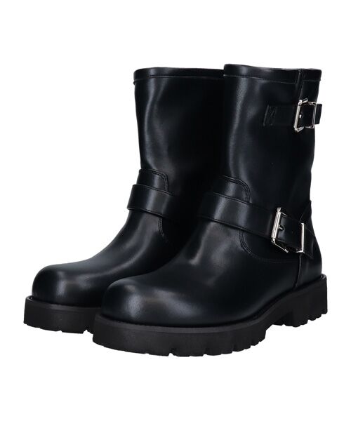 Bridget Birkin/ブリジットバーキン 【BRIDGET BIRKIN】オブリークトウエンジニアブーツ ブラック 23 Bridget Birkin/ブリジットバーキン 【BRIDGET BIRKIN】オブリークトウエンジニアブーツ ブラック 23