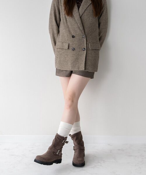 Bridget Birkin / ブリジットバーキン ブーツ(ショート丈) | 【BRIDGET BIRKIN】オブリークトウエンジニアブーツ | 詳細29