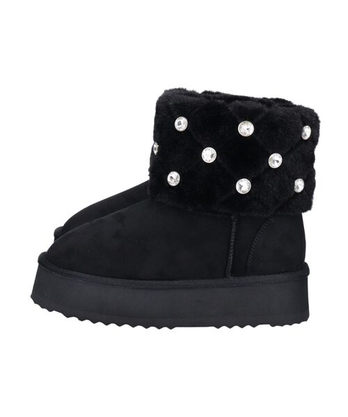 Bridget Birkin / ブリジットバーキン ブーツ（ショート丈） | 【BRIDGET BIRKIN】キルティングビジュームートンブーツ | 詳細2