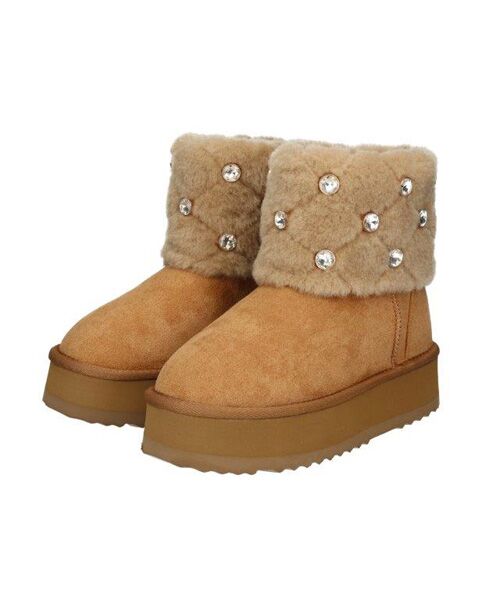 Bridget Birkin / ブリジットバーキン ブーツ（ショート丈） | 【BRIDGET BIRKIN】キルティングビジュームートンブーツ | 詳細10