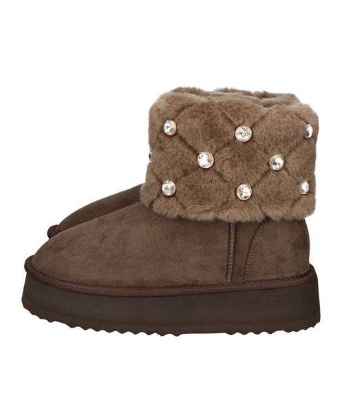 Bridget Birkin / ブリジットバーキン ブーツ（ショート丈） | 【BRIDGET BIRKIN】キルティングビジュームートンブーツ | 詳細18