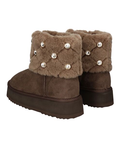 Bridget Birkin / ブリジットバーキン ブーツ（ショート丈） | 【BRIDGET BIRKIN】キルティングビジュームートンブーツ | 詳細19