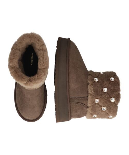 Bridget Birkin / ブリジットバーキン ブーツ（ショート丈） | 【BRIDGET BIRKIN】キルティングビジュームートンブーツ | 詳細22