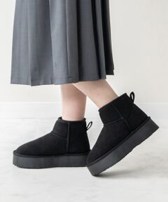 Bridget Birkin / ブリジットバーキン ブーツ（ショート丈） | 【BRIDGET BIRKIN】スエード調ムートンブーツ