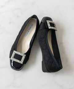 Bridget Birkin / ブリジットバーキン パンプス | 【BRIDGET BIRKIN WALK】キルティングビジューリボンウォーキングパンプス