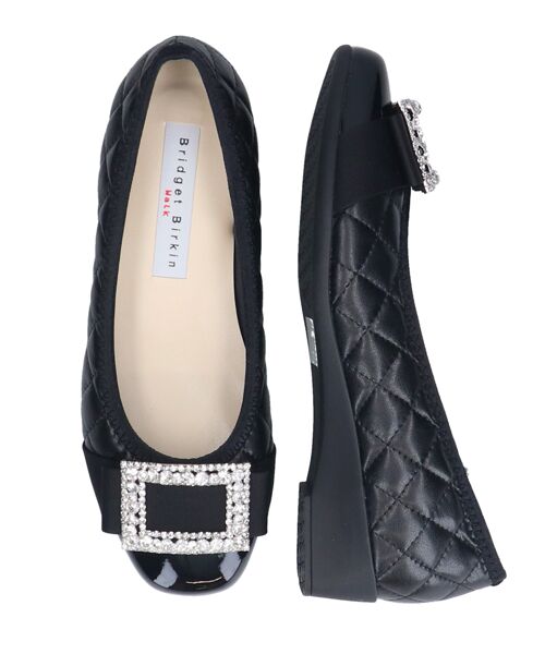 Bridget Birkin / ブリジットバーキン パンプス | 【BRIDGET BIRKIN WALK】キルティングビジューリボンウォーキングパンプス | 詳細6