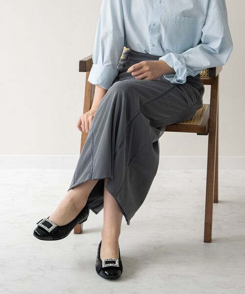 Bridget Birkin / ブリジットバーキン パンプス | 【BRIDGET BIRKIN WALK】キルティングビジューリボンウォーキングパンプス | 詳細8