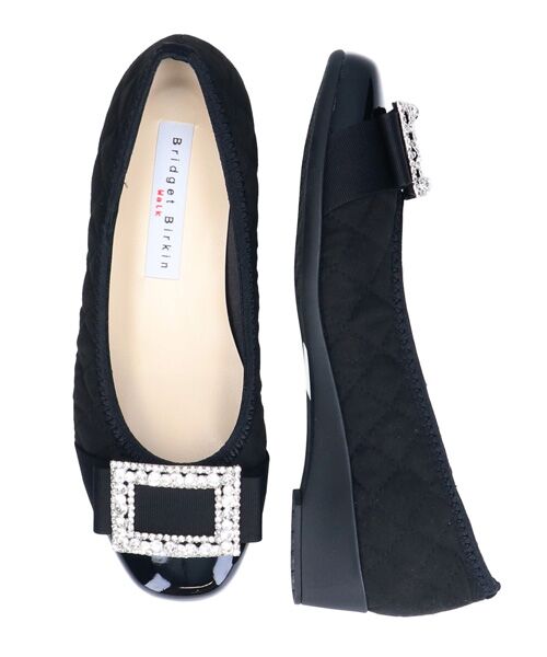 Bridget Birkin / ブリジットバーキン パンプス | 【BRIDGET BIRKIN WALK】キルティングビジューリボンウォーキングパンプス | 詳細15