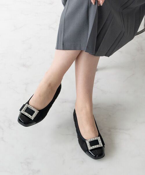 Bridget Birkin / ブリジットバーキン パンプス | 【BRIDGET BIRKIN WALK】キルティングビジューリボンウォーキングパンプス | 詳細17