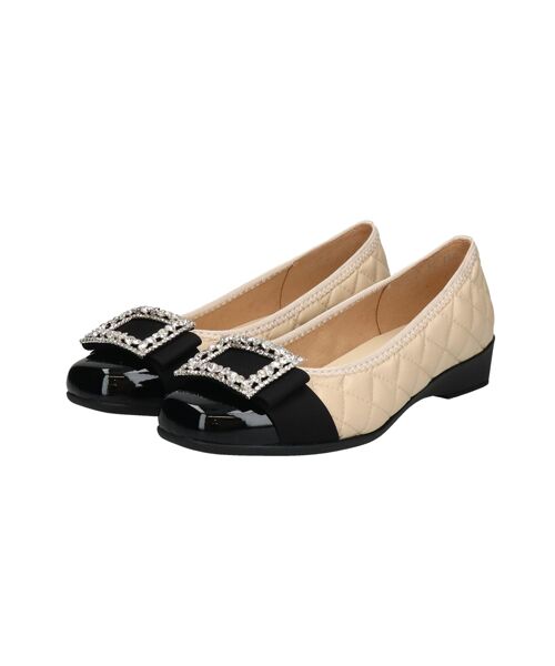 Bridget Birkin / ブリジットバーキン パンプス | 【BRIDGET BIRKIN WALK】キルティングビジューリボンウォーキングパンプス | 詳細19