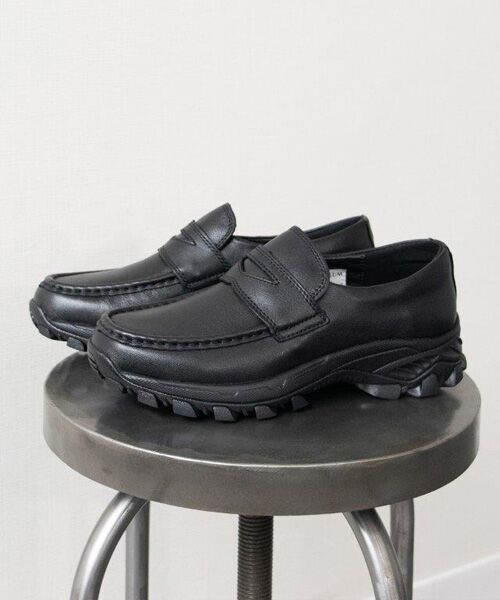 Bridget Birkin/ブリジットバーキン 【VINCULUM 】防滑スニーカーローファー ブラック 37 Bridget Birkin/ブリジットバーキン 【VINCULUM 】防滑スニーカーローファー ブラック 37