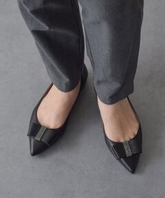 Bridget Birkin / ブリジットバーキン フラットシューズ | 【PARADIS COULEUR】ポインテッドトウリボンフラットパンプス