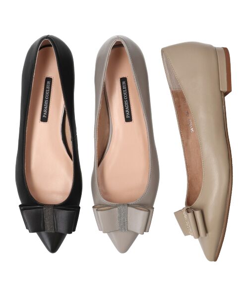 Bridget Birkin / ブリジットバーキン フラットシューズ | 【PARADIS COULEUR】ポインテッドトウリボンフラットパンプス | 詳細14