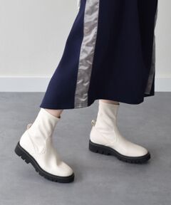 Bridget Birkin / ブリジットバーキン ブーツ（ショート丈） | 【ROUND ABOUT】軽量タンクストレッチショートブーツ