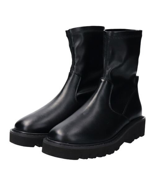 Bridget Birkin / ブリジットバーキン ブーツ（ショート丈） | 【ROUND ABOUT】軽量タンクストレッチショートブーツ | 詳細1