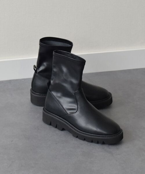 Bridget Birkin / ブリジットバーキン ブーツ（ショート丈） | 【ROUND ABOUT】軽量タンクストレッチショートブーツ | 詳細10