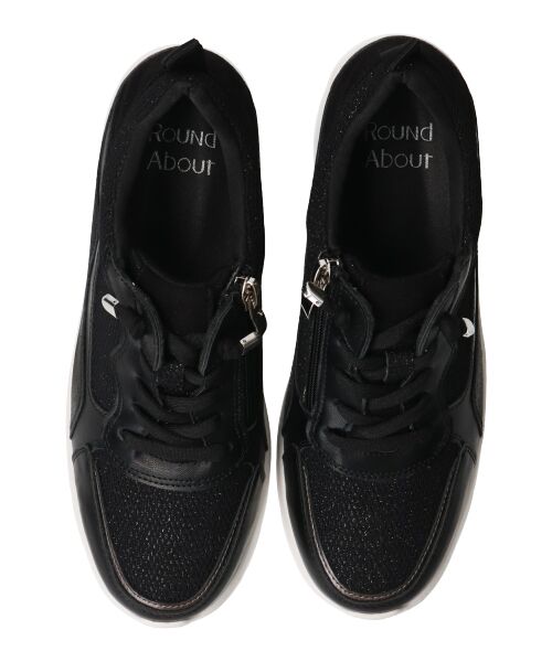 Bridget Birkin / ブリジットバーキン スニーカー | 【ROUND ABOUT】サイドジップヒールアップスニーカー | 詳細5