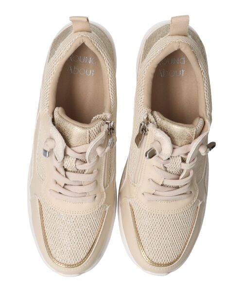 Bridget Birkin / ブリジットバーキン スニーカー | 【ROUND ABOUT】サイドジップヒールアップスニーカー | 詳細12