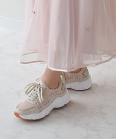 Bridget Birkin / ブリジットバーキン スニーカー | 【BRIDGET BIRKIN】ラメツイードコンビスニーカー