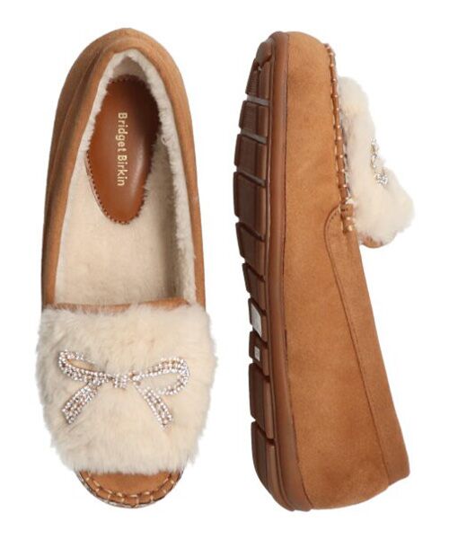 Bridget Birkin / ブリジットバーキン フラットシューズ | 【Bridget Birkin】キラキラリボンムートンシューズ | 詳細6