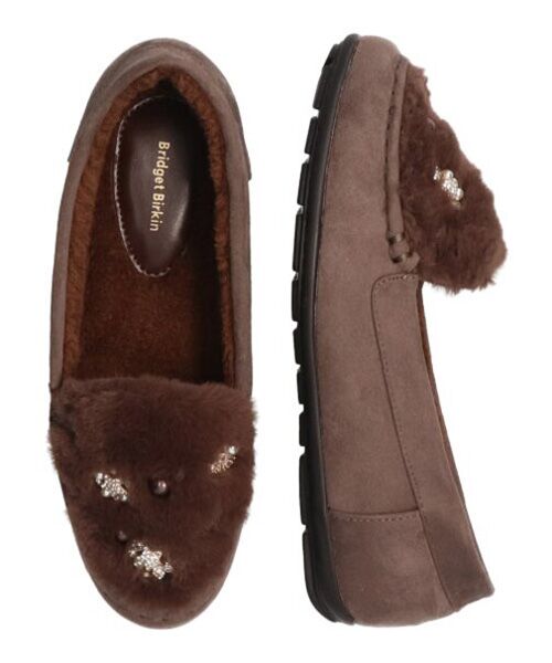 Bridget Birkin / ブリジットバーキン フラットシューズ | 【Bridget Birkin】ランダムビジュームートンシューズ | 詳細2