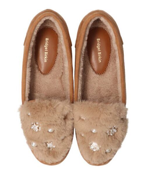 Bridget Birkin / ブリジットバーキン フラットシューズ | 【Bridget Birkin】ランダムビジュームートンシューズ | 詳細7