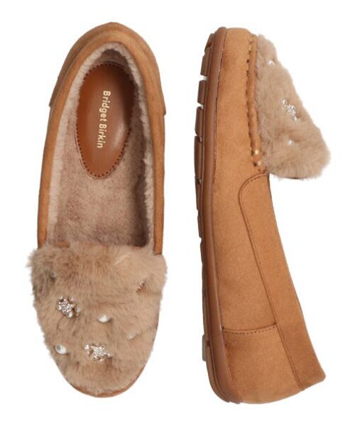 Bridget Birkin / ブリジットバーキン フラットシューズ | 【Bridget Birkin】ランダムビジュームートンシューズ | 詳細9