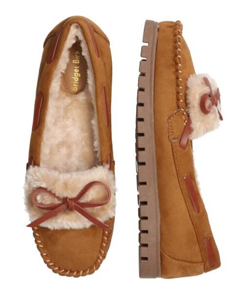 Bridget Birkin / ブリジットバーキン フラットシューズ | 【Bridget Birkin】ファーモカシンシューズ | 詳細1