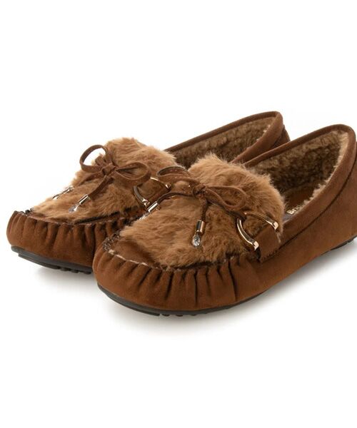 Bridget Birkin / ブリジットバーキン フラットシューズ | 【Bridget Birkin】フェイクファーリボンモカシン | 詳細6