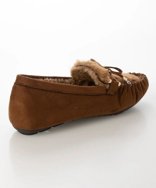 Bridget Birkin / ブリジットバーキン フラットシューズ | 【Bridget Birkin】フェイクファーリボンモカシン | 詳細8