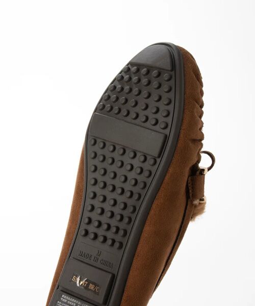 Bridget Birkin / ブリジットバーキン フラットシューズ | 【Bridget Birkin】フェイクファーリボンモカシン | 詳細10