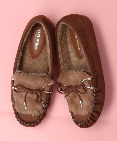Bridget Birkin / ブリジットバーキン フラットシューズ | 【Bridget Birkin】フェイクファーリボンモカシン | 詳細12