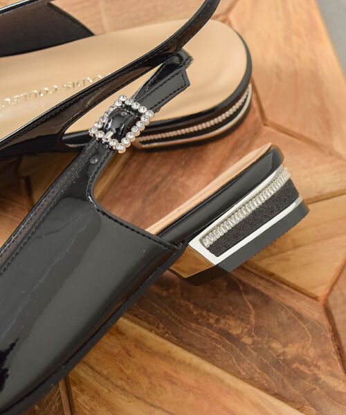 Bridget Birkin / ブリジットバーキン パンプス | 【PARADIS COULEUR】ビジューレーンバックバンドパンプス | 詳細9