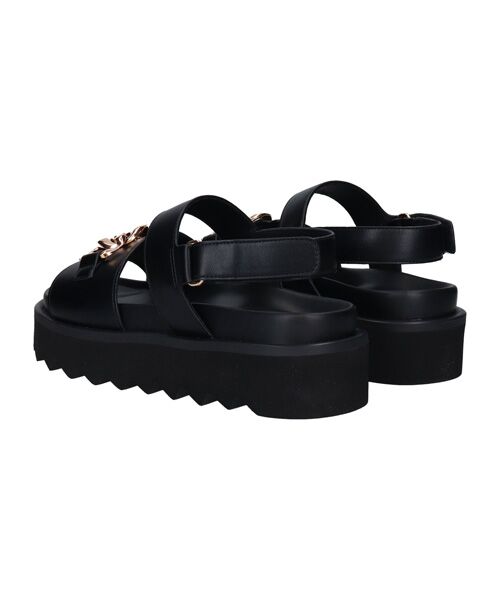 Bridget Birkin / ブリジットバーキン サンダル | 【PARADIS COULEUR】メタルチェーン厚底フットベッドサンダル | 詳細2