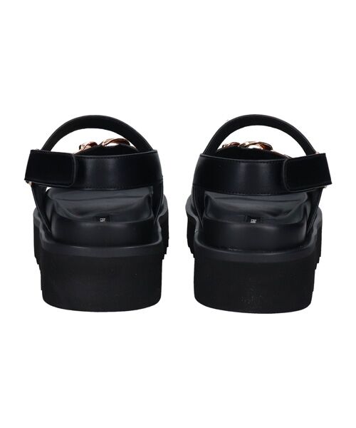 Bridget Birkin / ブリジットバーキン サンダル | 【PARADIS COULEUR】メタルチェーン厚底フットベッドサンダル | 詳細3