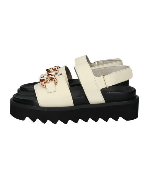 Bridget Birkin / ブリジットバーキン サンダル | 【PARADIS COULEUR】メタルチェーン厚底フットベッドサンダル | 詳細7