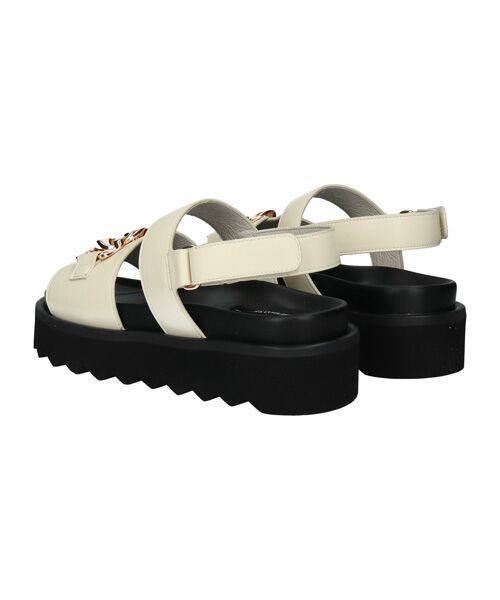 Bridget Birkin / ブリジットバーキン サンダル | 【PARADIS COULEUR】メタルチェーン厚底フットベッドサンダル | 詳細8