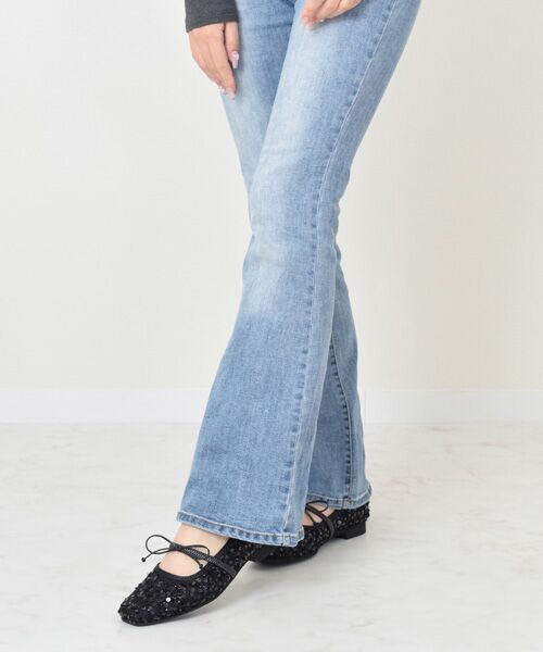 Bridget Birkin / ブリジットバーキン パンプス | 【Bridget Birkin】ツイードスパンコールリボンパンプス | 詳細8