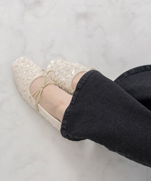 Bridget Birkin / ブリジットバーキン パンプス | 【Bridget Birkin】ツイードスパンコールリボンパンプス | 詳細17