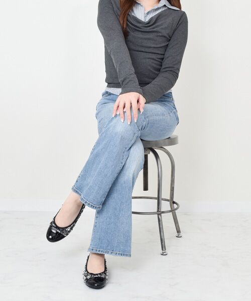 Bridget Birkin / ブリジットバーキン バレエシューズ | 【Bridget Birkin】ラメツイードバレエシューズ | 詳細9