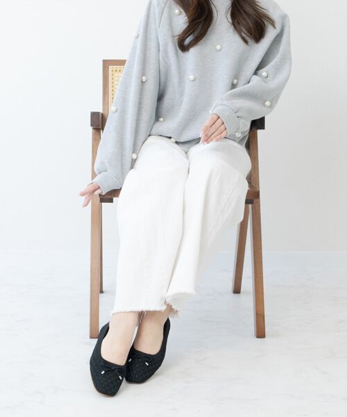 Bridget Birkin / ブリジットバーキン バレエシューズ | 【Bridget Birkin】ニットバレエシューズ | 詳細8