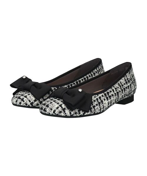 Bridget Birkin / ブリジットバーキン バレエシューズ | 【Bridget Birkin】ツイードグログランリボンバレエシューズ | 詳細1