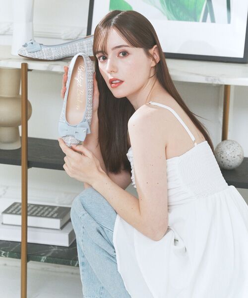 Bridget Birkin / ブリジットバーキン バレエシューズ | 【Bridget Birkin】ツイードグログランリボンバレエシューズ | 詳細23