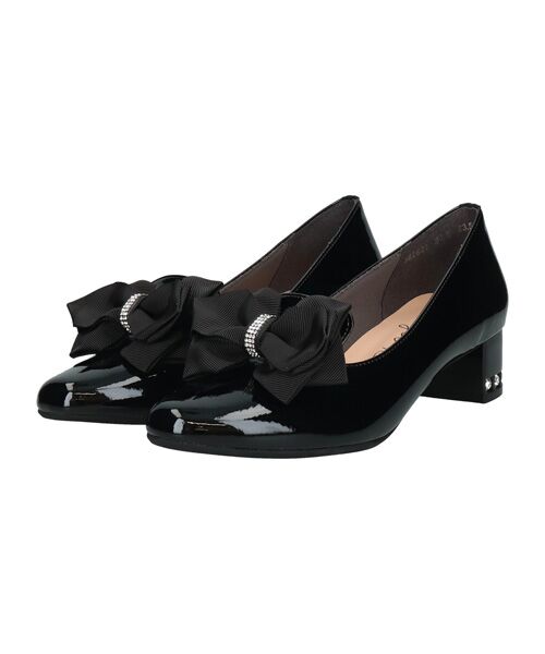 Bridget Birkin / ブリジットバーキン パンプス | 【Bridget Birkin】ヒールアップキラキラリボンローファー | 詳細1