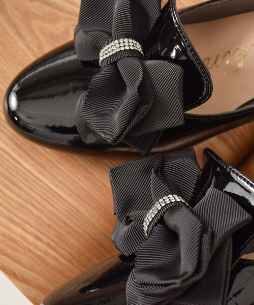 Bridget Birkin / ブリジットバーキン パンプス | 【Bridget Birkin】ヒールアップキラキラリボンローファー | 詳細9